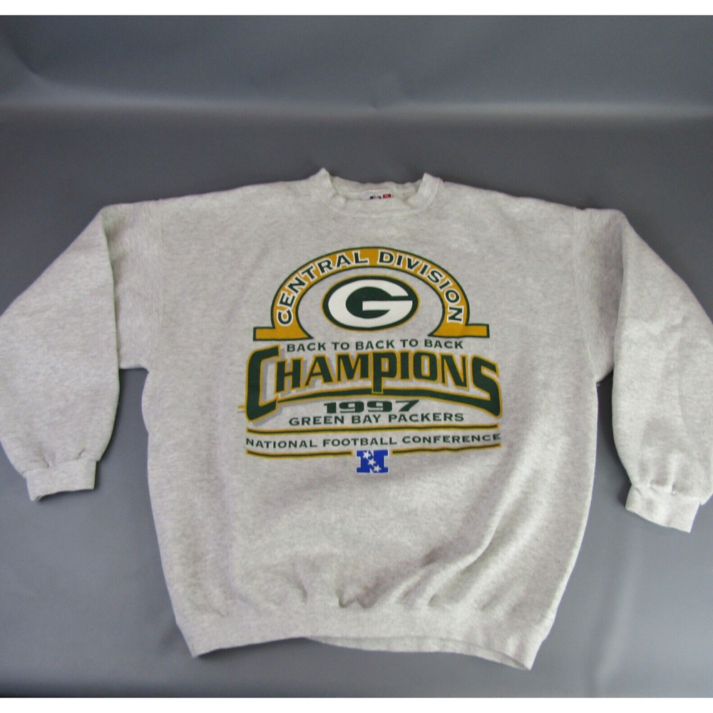 Green Bay Packers Vintage Crewneck Sweatshirt Men's Size XL Champions 1997
